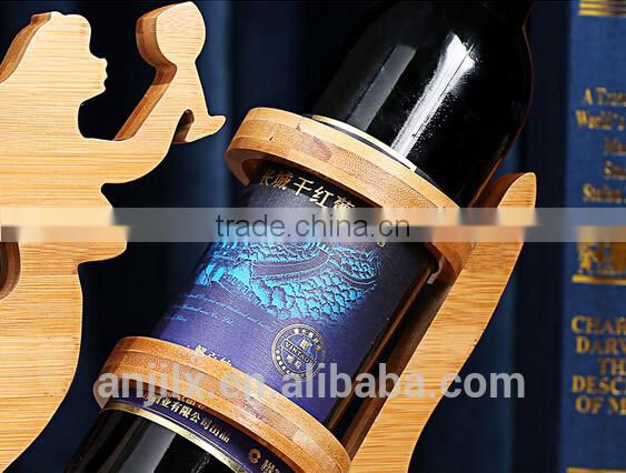 mermaid crafts novelty bamboo wine mermaid holders red wine holders for house and club animal red wine holders