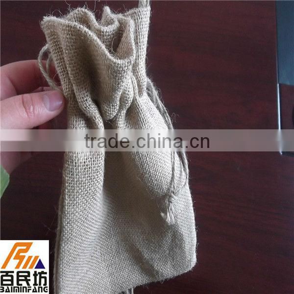 printed jute pouches food grade nature color Eco-friendly