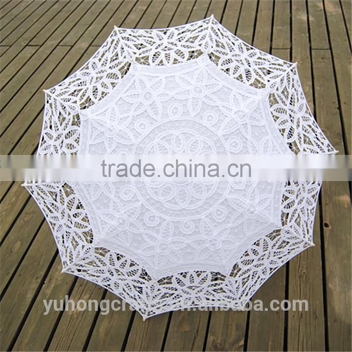 Western cotton lace wedding umbrella parasol