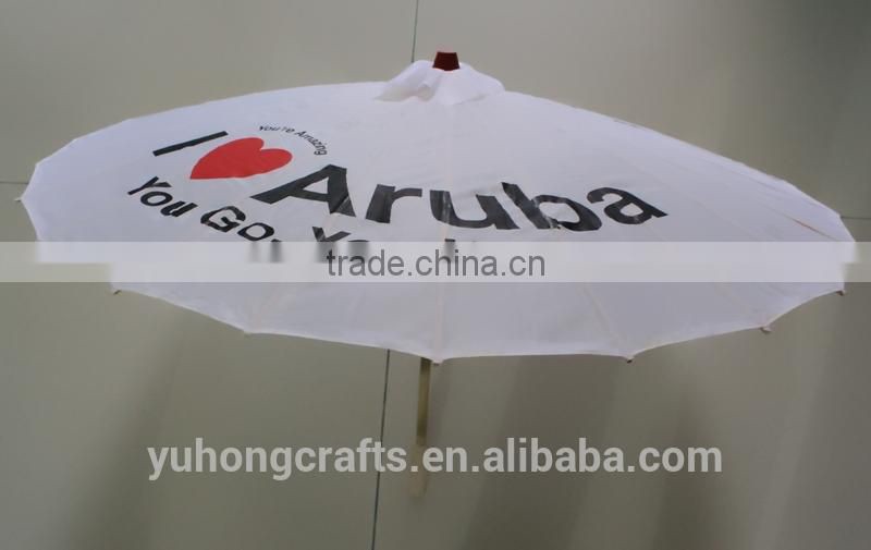 2014 hot sale white silk umbrella in stock