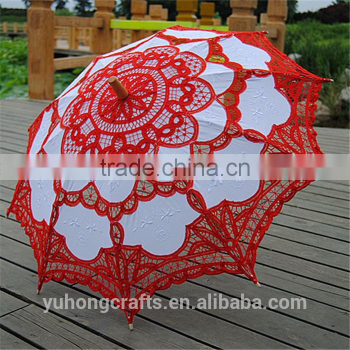 Anji Yuhong Factory lace crafts umbrella wholesale