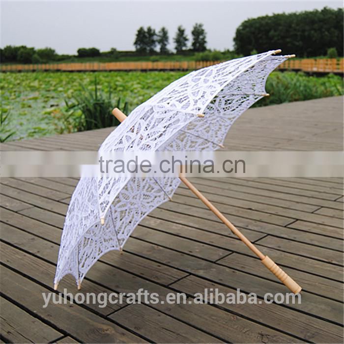 Western cotton lace wedding umbrella parasol
