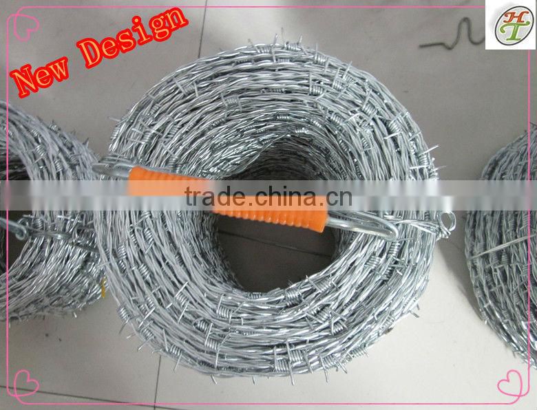 BWG12.5 gauge common weaving Galvanized Barbed wire