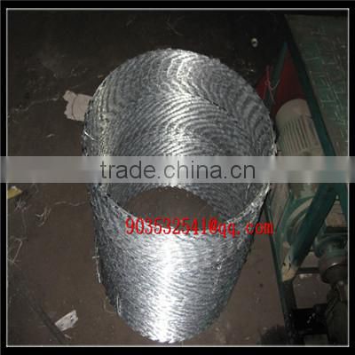 hot dipped galvanized military grade barb wire fence razor wire cbt-60 price razor barbed wire