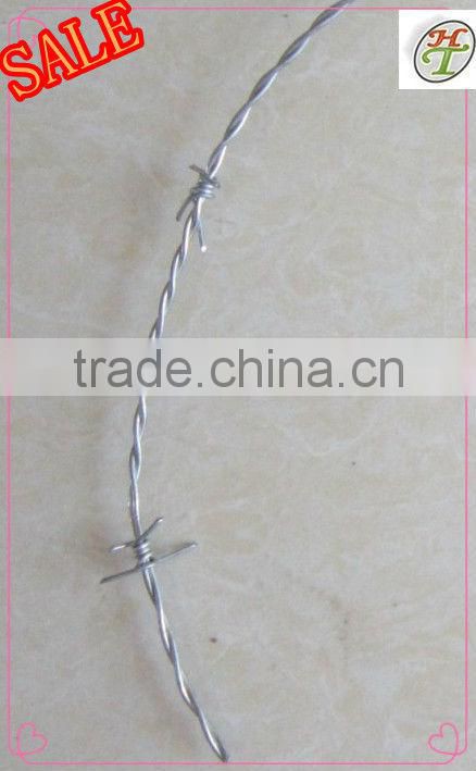 BWG12.5 gauge common weaving Galvanized Barbed wire