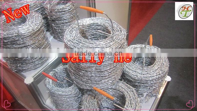 BWG12.5 gauge common weaving Galvanized Barbed wire