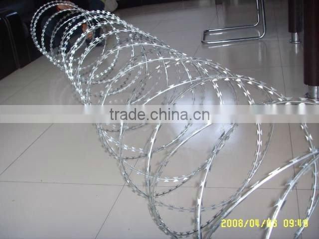 Razor barbed wire mesh
