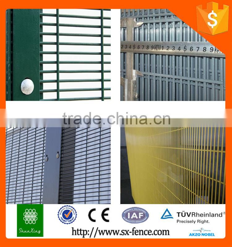 Fence with Galvanised Security Wire Fence