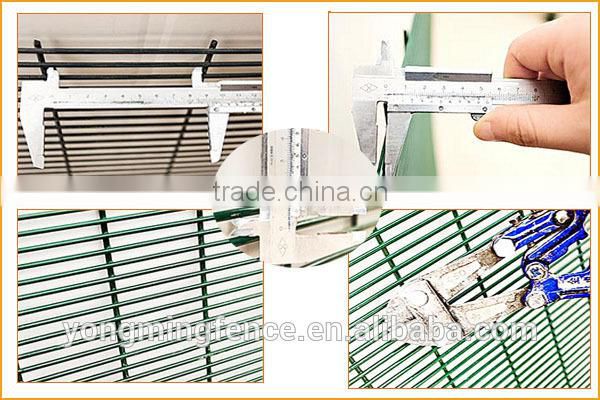 Used PVC coated anti climb 358 prison fence