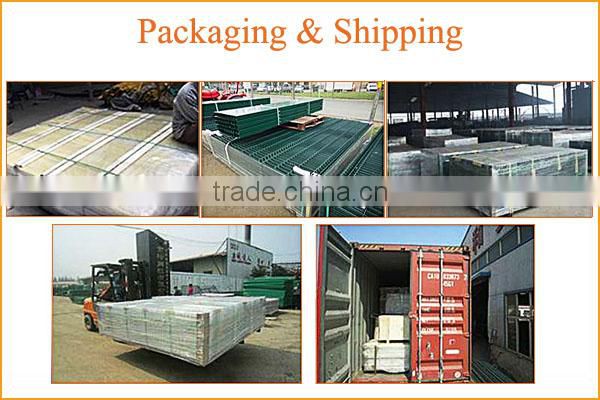 ISO factory galvanized and pvc coated anti climb fence