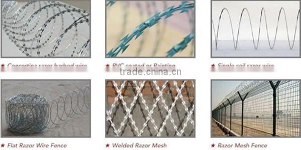 ISO:9001 Alibaba China high quality razor barbed wire mesh fence for sale