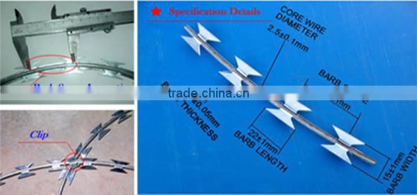 ISO:9001 Alibaba China high quality razor barbed wire mesh fence for sale