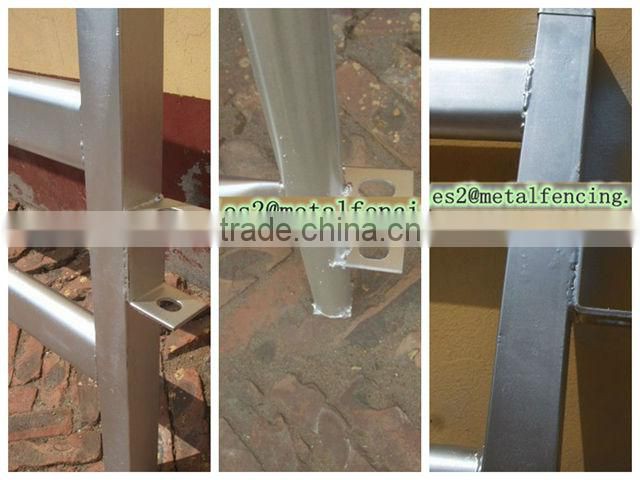 lowest price metal ranch corral fence panel /galvainzed livestock farm fence with gate for horse sheep cow