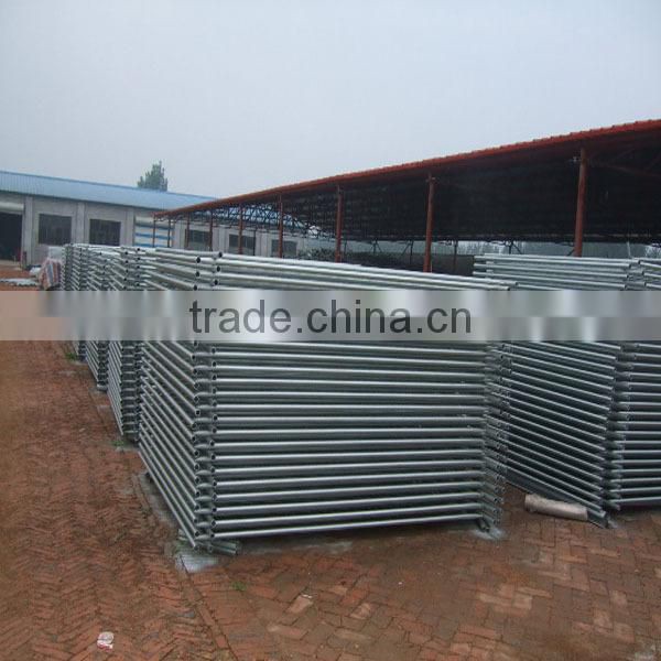 lowest price metal ranch corral fence panel /galvainzed livestock farm fence with gate for horse sheep cow