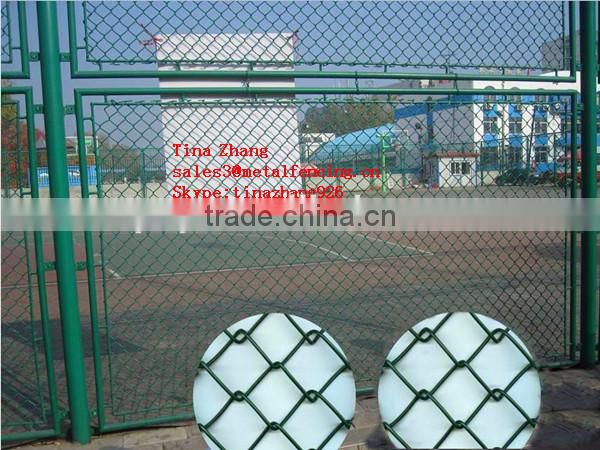 pvc chain link fence/pvc coated /competitive price/cheap chain link fencing/chain link fence