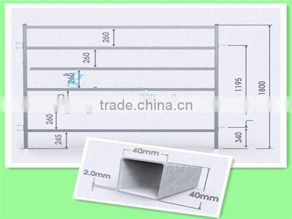 cheap metal livestock animal farm fence rails holding yards ranch fence panels
