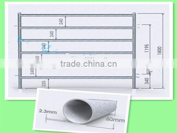 cheap metal livestock animal farm fence rails holding yards ranch fence panels