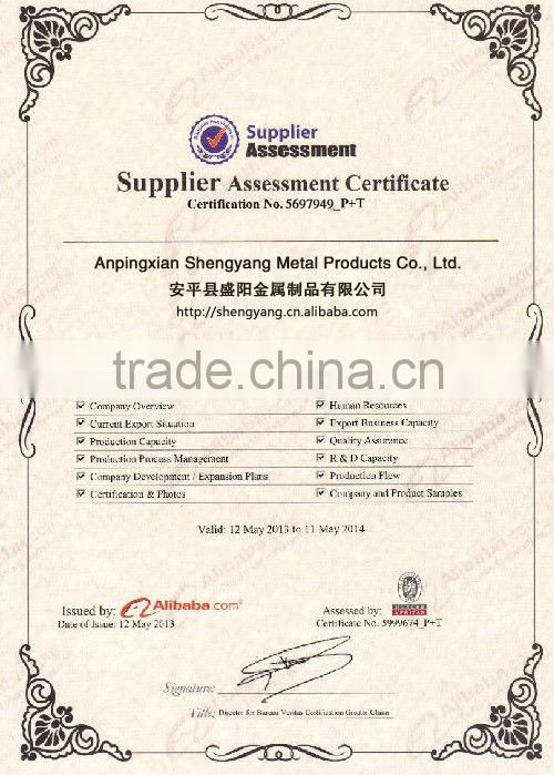 14 1/2",15" long S slot notched arm for chain link fence V-arm extension blades galvanized barb wire extension arms