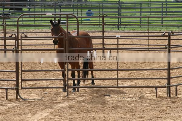 cheap metal livestock animal farm fence rails holding yards ranch fence panels