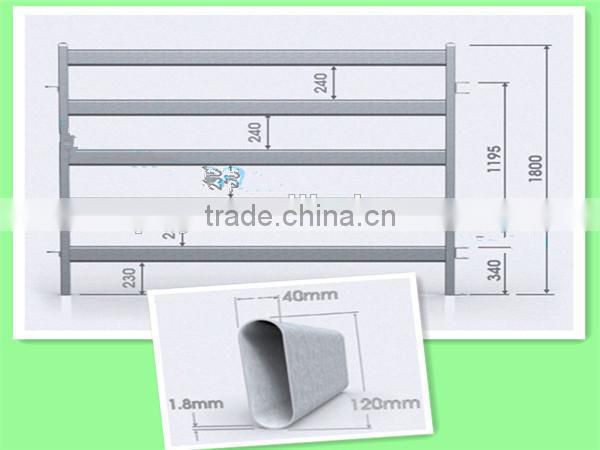 cheap metal livestock animal farm fence rails holding yards ranch fence panels
