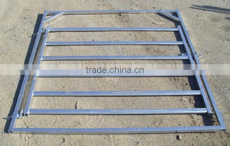 lowest price metal ranch corral fence panel /galvainzed livestock farm fence with gate for horse sheep cow