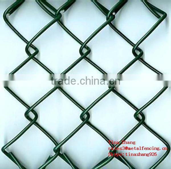 pvc chain link fence/pvc coated /competitive price/cheap chain link fencing/chain link fence