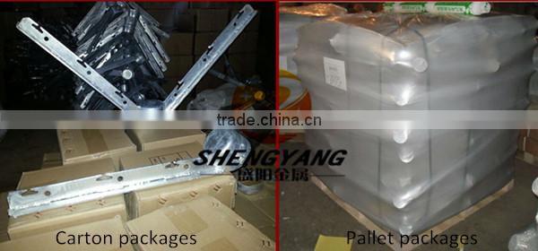 14 1/2",15" long S slot notched arm for chain link fence V-arm extension blades galvanized barb wire extension arms