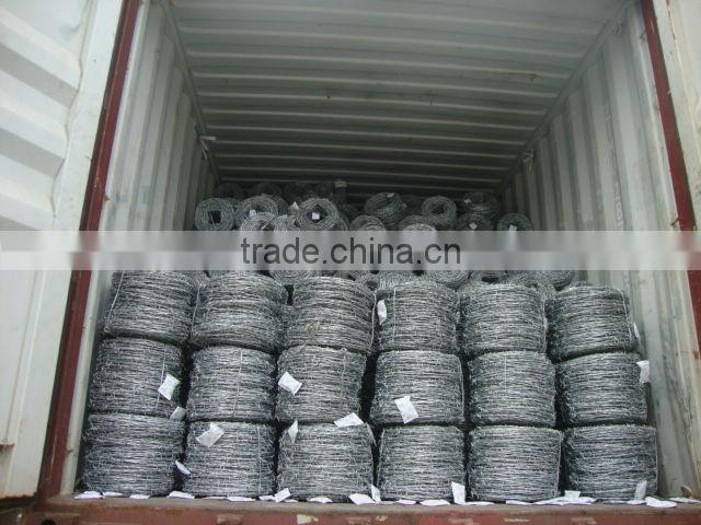 electro galvanzied barbed wire