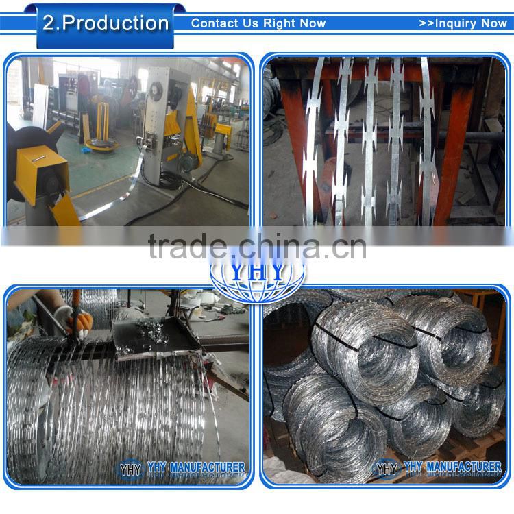 concertina razor blade barbed wire