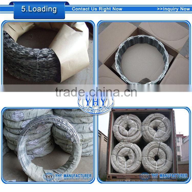 concertina razor blade barbed wire