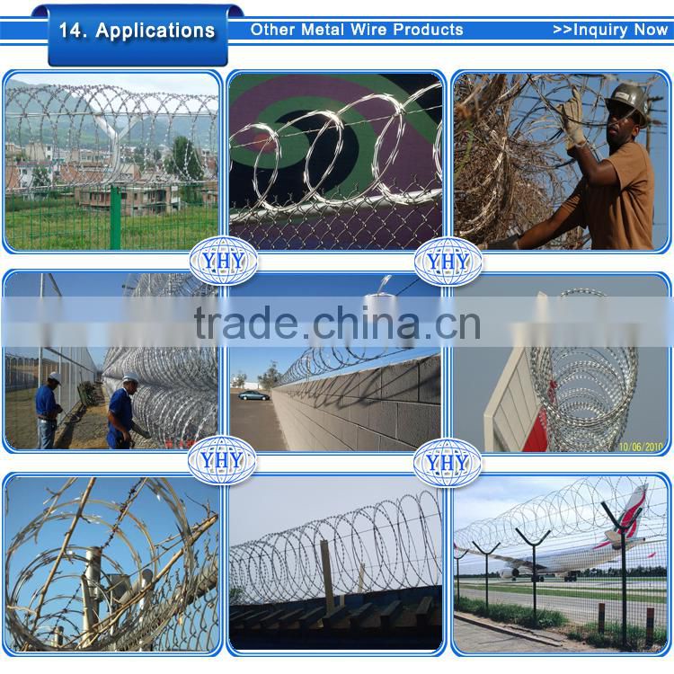 concertina razor blade barbed wire