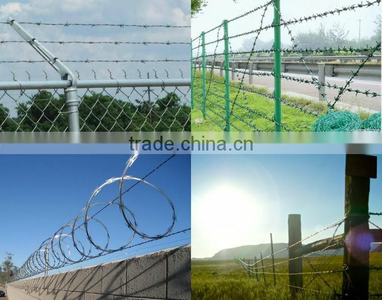 galvanized and pvc razor barbed wire BTO-22 manufacturer (factory)