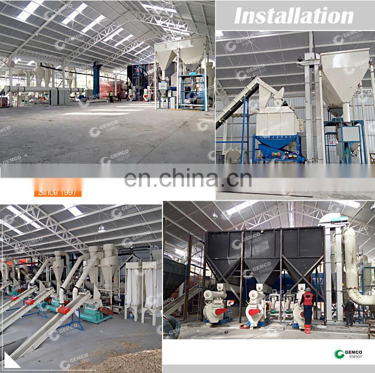 3 ton per hour large turn key biomass straw pellet processing plant constructing complete wood pellet line