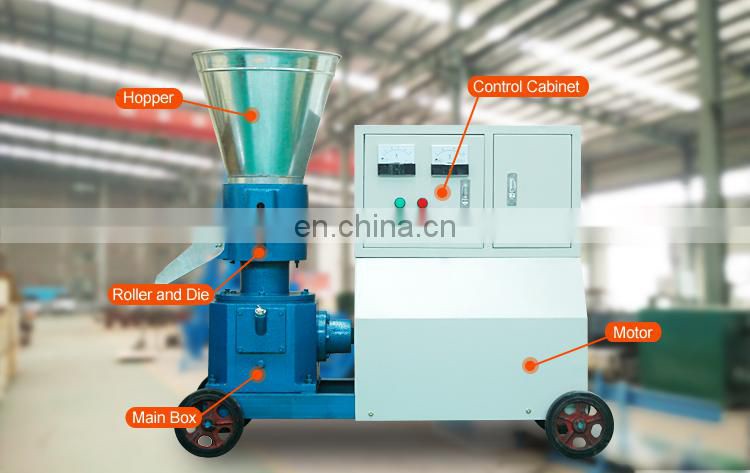 Wholesale price farm home use small straw hay husk sawdust biomass wood pellet making equipment for sale