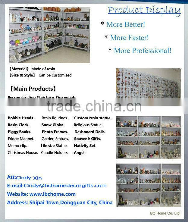 Promotional bobblehead with black&white shirt design for exportation overseas MOQ 10 PCS