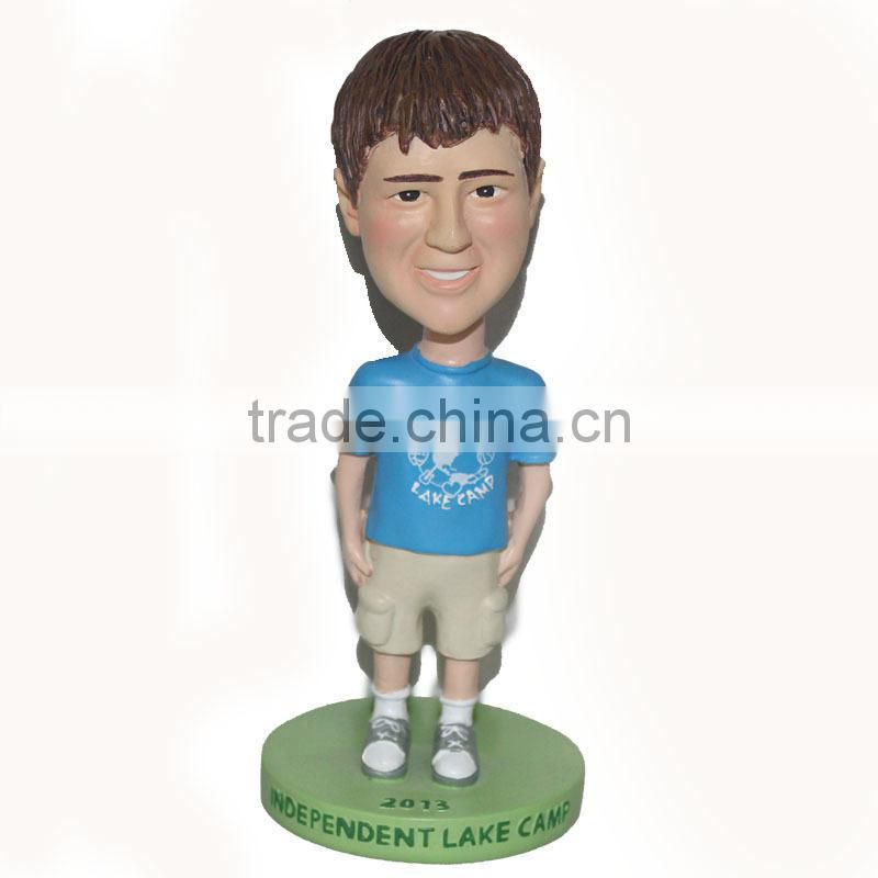 Polyresin customized camp sport bobble head gifts
