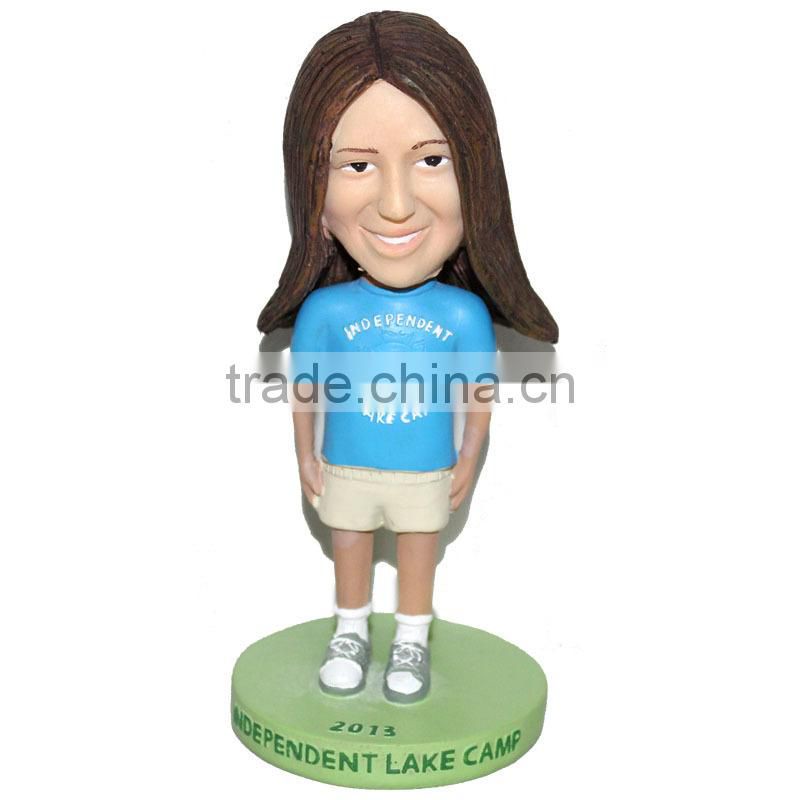 Polyresin customized camp sport bobble head gifts