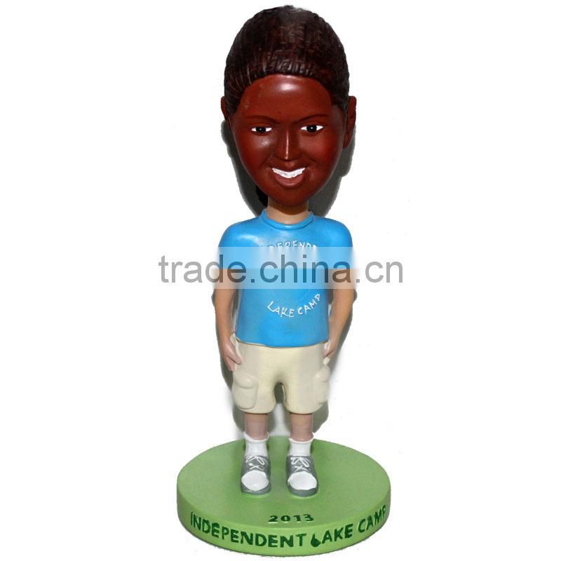 Polyresin customized camp sport bobble head gifts