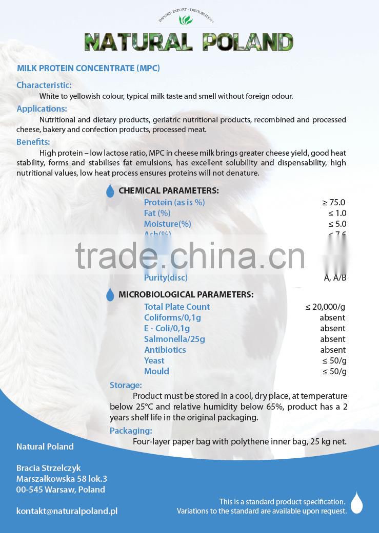 Milk Protein Concentrate