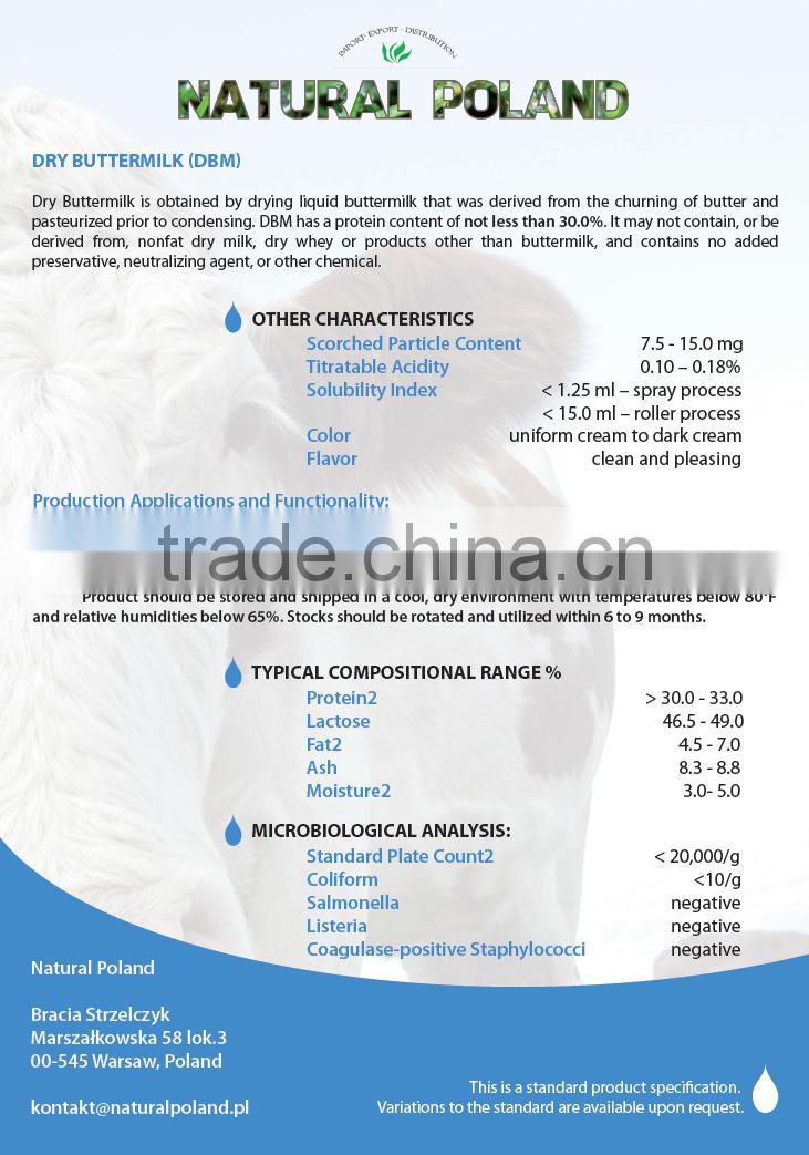 Dry Buttermilk Powder