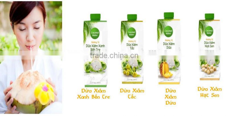 ORGANIC COCONUT WATER - TETRA PRISMA ASEPTIC - 330ml/carton- HIGH QUALITY