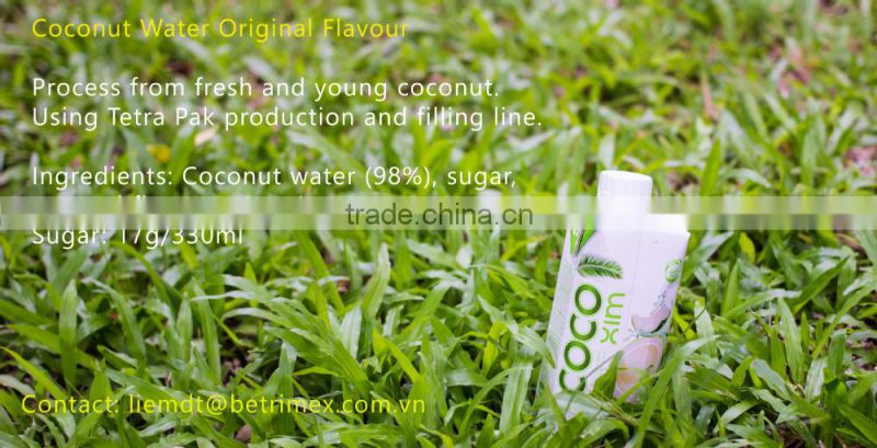 Coconut Water with Original Flavour - FMCG Products (Bentre Origin)