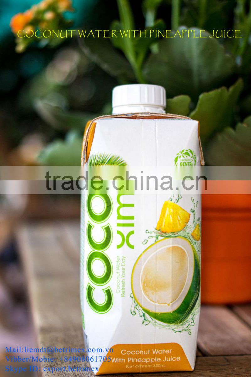 COCONUT WATER WITH PINEAPPLE JUICE (in Tetra Prisma Aseptic)
