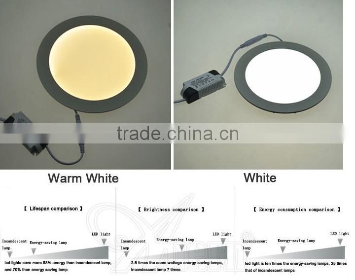 600x600 Ultra-thin square led panel lighting for office