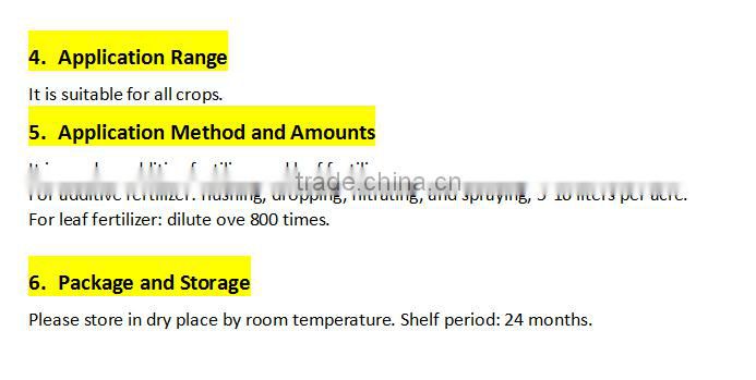Factory Price Microbial Organic Liquid Fertilizer for Roots