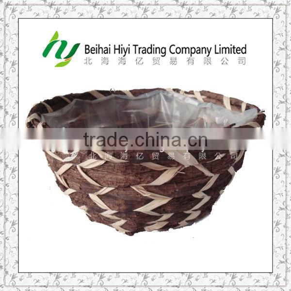 Garden Natural Handmade Woven Round Hanging Basket