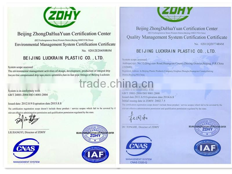 High quality pressure compensation water dropper using Israeli latest technology