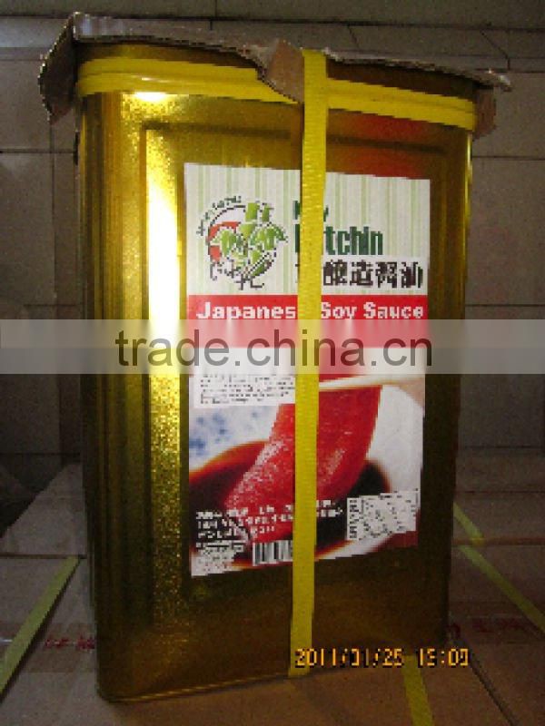 25kg drum no GMO kikkoman dark soy sauce OEM private label with low sodium