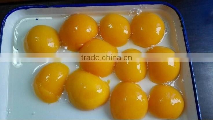 850g Canned yellow peach havles in light syrup