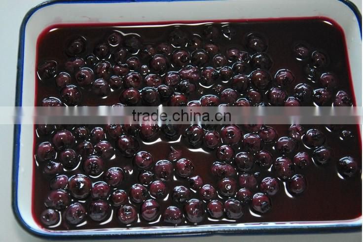 Canned blueberry in light syrup